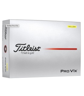 Yellow Titleist Pro V1x...