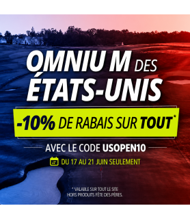 Code promo USOPEN10 - 10%...