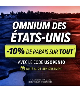Code promo USOPEN10 - 10%...