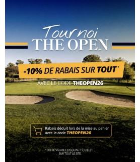 Code promo THEOPEN26 - 10%...